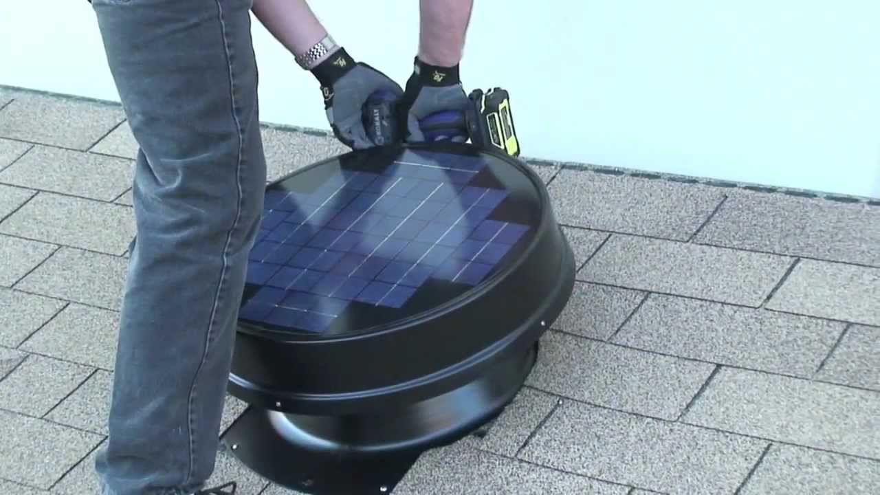 Solar Attic Fan Installation